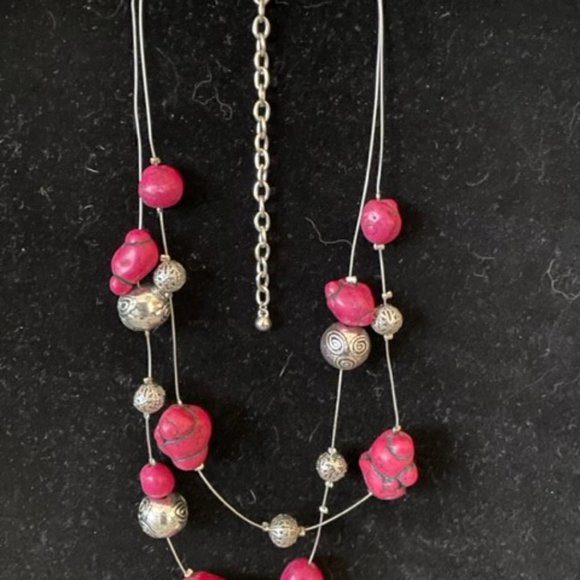 Chicos Dyed Red Turquoise (made a little Pink) Gorgeous - Picture 6 of 6